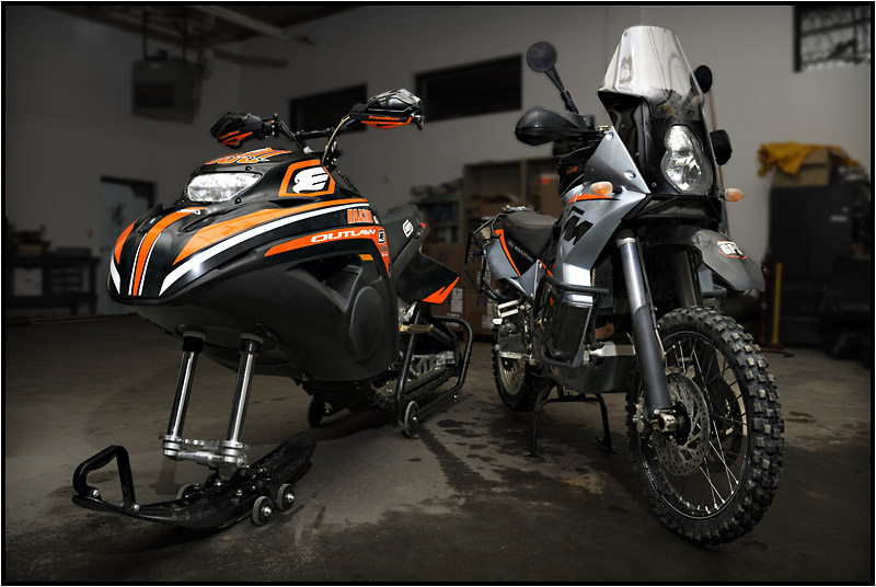 2006 Snow Hawk 600 & 2004 KTM 950 Adventure