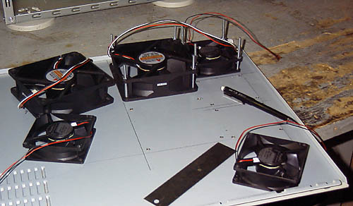 Mounting the fans