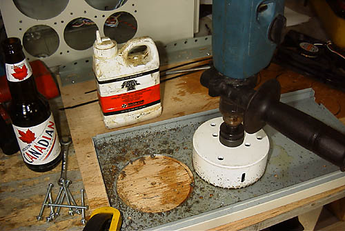 Cutting top exhaust holes