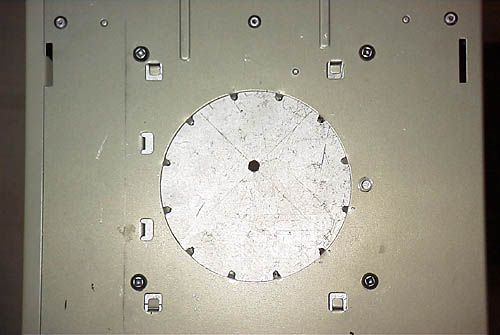 The plate bolted to the case