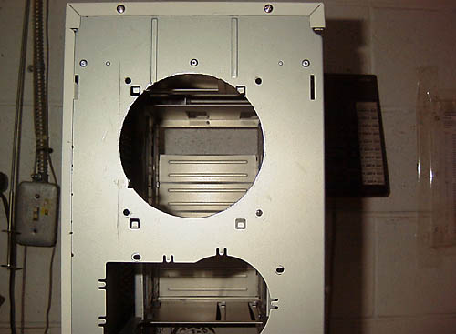 120mm blowhole in rear of case