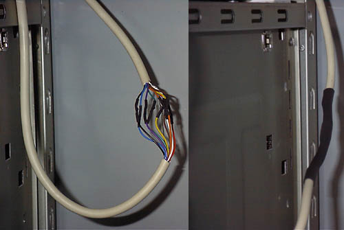 Cutting the serial cable