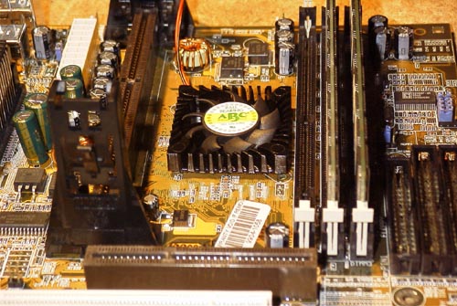 Cooling for AGP/BX chipset