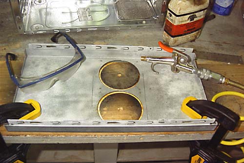 Cut holes
