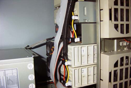Backs of the drives