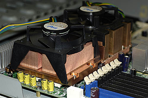Mounted heatsinks