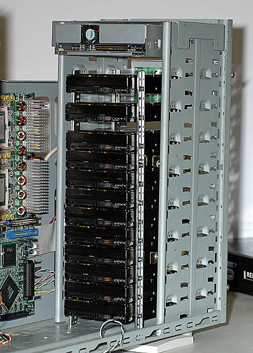 Drive tower installed