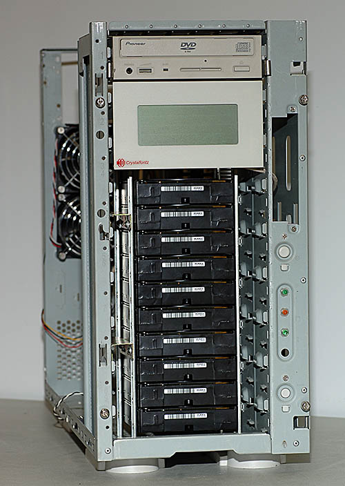 Drive tower installed