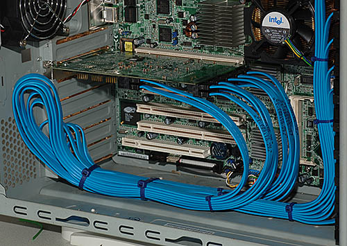 Under the RAID controller