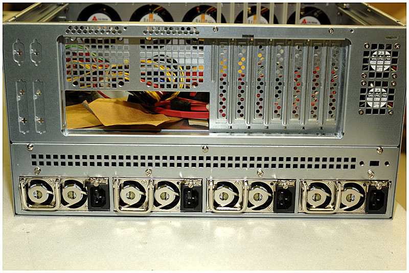 Four 500W power supplies