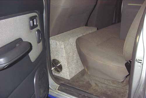 Installed computer case
