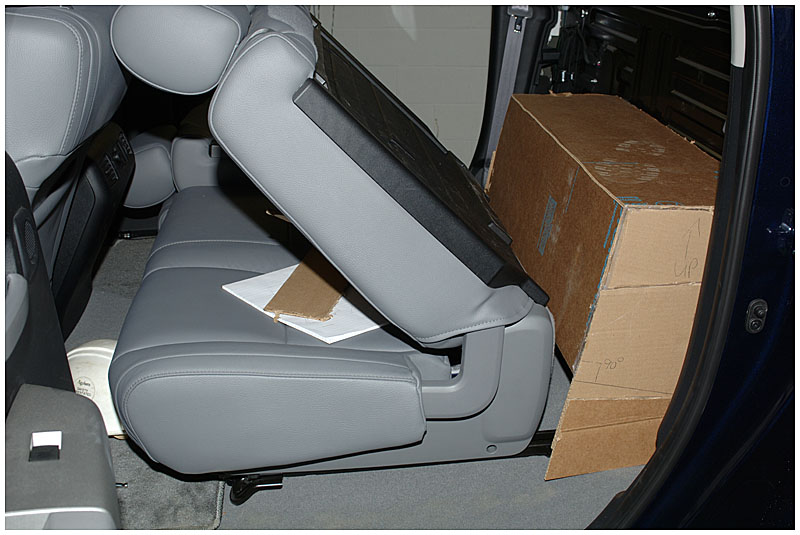 Test fit of mockup