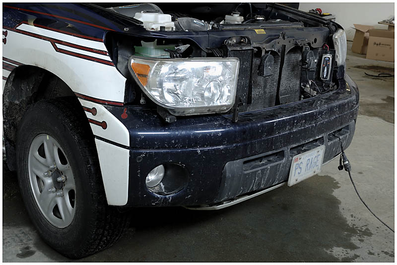 Head lamp assembly removal