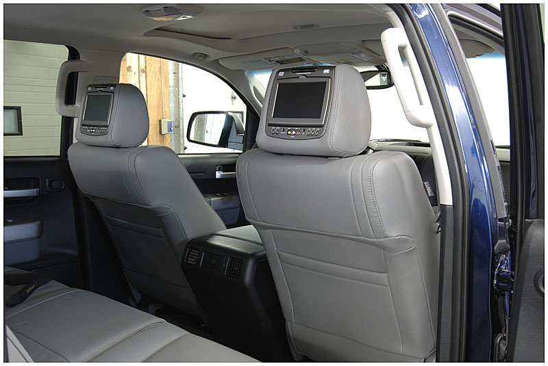 Invision headrest DVD players installed