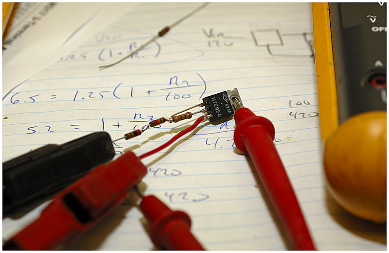 Assembled voltage regulator